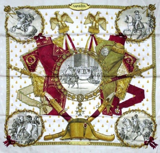 エルメス スカーフ「ナポレオン」デザイン全体