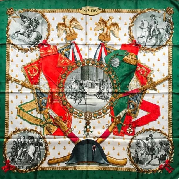 エルメス スカーフ「ナポレオン」green バリエーション