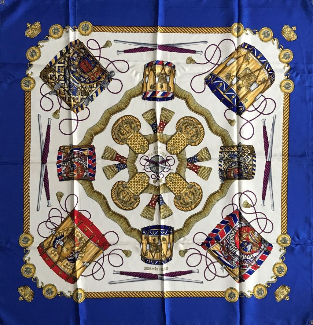 エルメス スカーフ「太鼓」デザイン全体