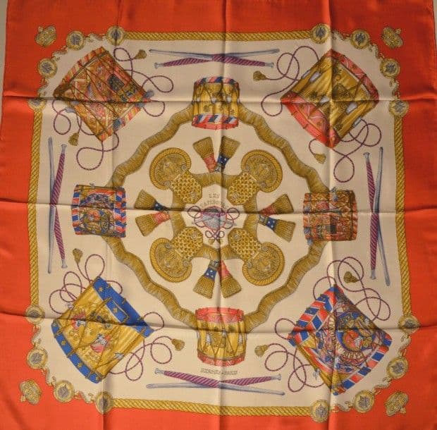 エルメス スカーフ「太鼓」orange バリエーション