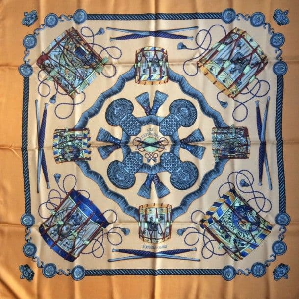 エルメス スカーフ「太鼓」beige バリエーション