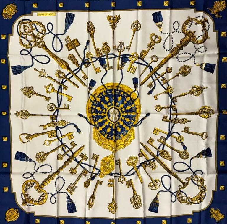 エルメス スカーフ「レクレ」blue バリエーション