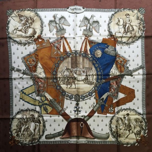 エルメス スカーフ「ナポレオン」black バリエーション