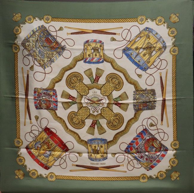 エルメス スカーフ「太鼓」gray バリエーション