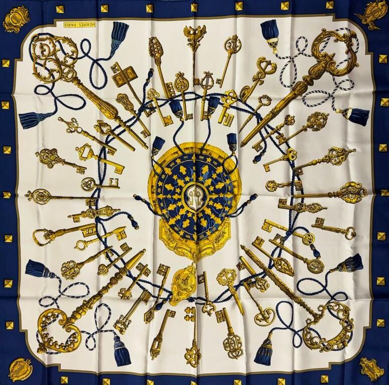 エルメス スカーフ「レクレ」blue バリエーション