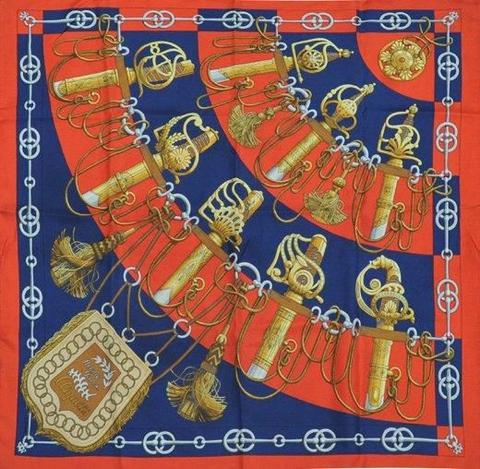 エルメス スカーフ「クリケティス」orange バリエーション